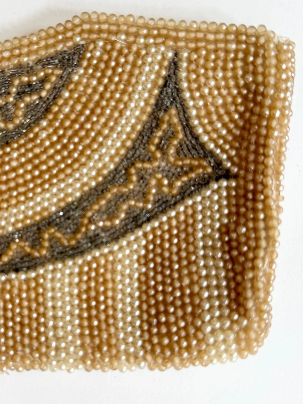Vintage Faux Pearl Beaded Clutch Bag